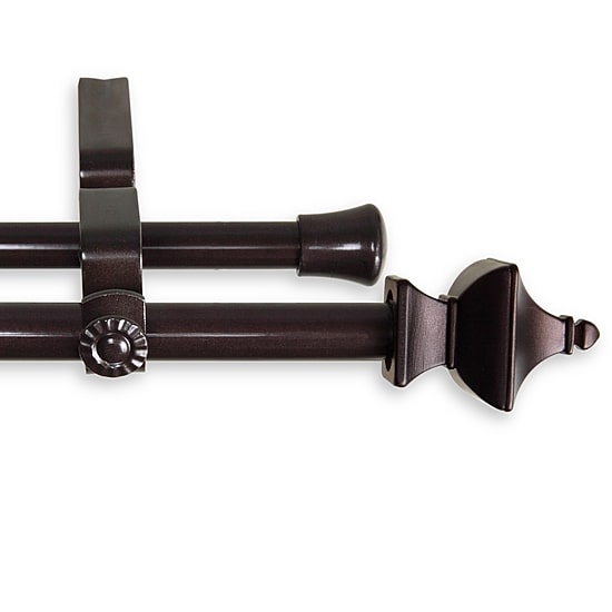 Rod Desyne Esta ⅝" Adjustable Double Curtain Rod