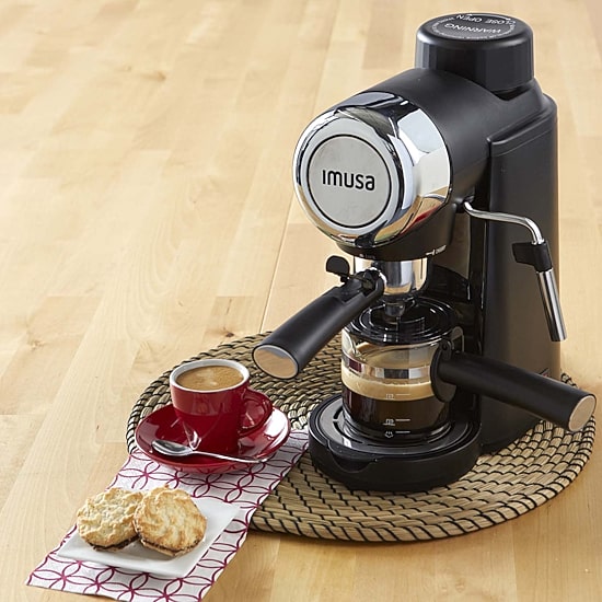 IMUSA Espresso + Cappuccino 4-Cup Coffee Maker