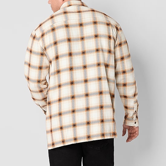 mutual weave Mens Midweight Big and Tall Shirt Jacket