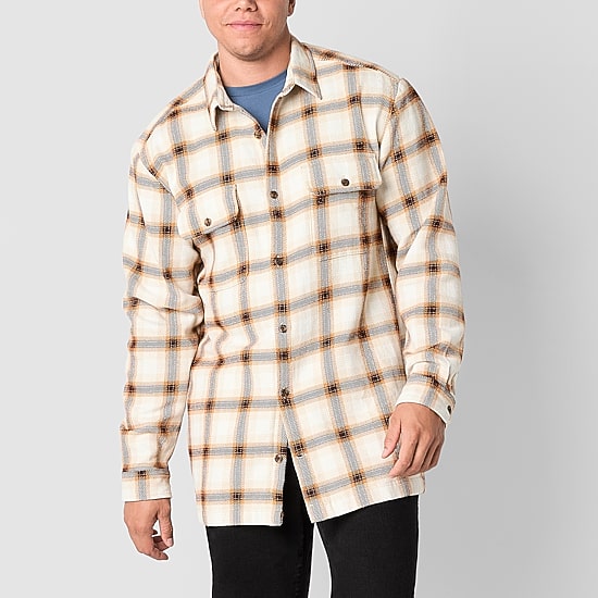 mutual weave Mens Midweight Big and Tall Shirt Jacket