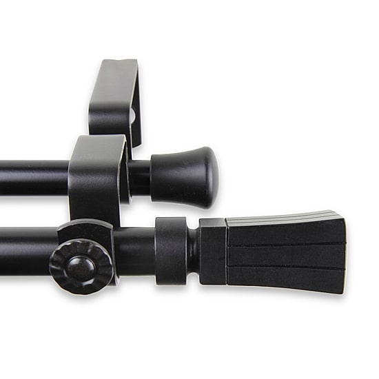 Rod Desyne Flare ⅝" Adjustable Double Curtain Rod
