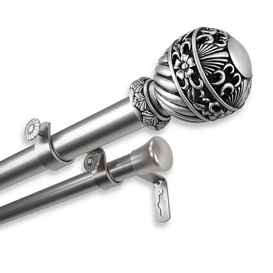 Rod Desyne Lanette 1" Adjustable Double Curtain Rod