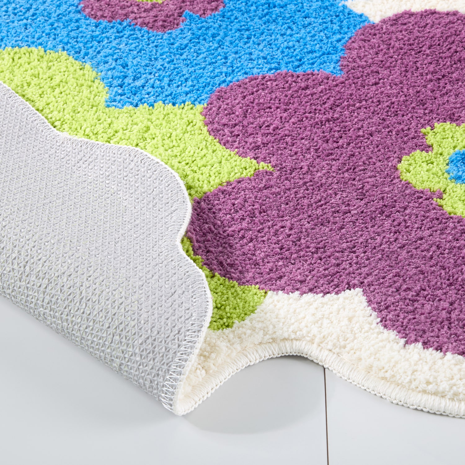 Town And Country Blossom Purple Bath Rug