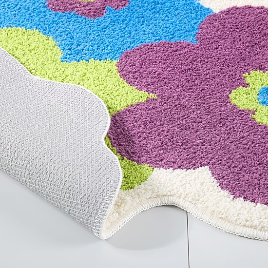 Town And Country Blossom Purple Bath Rug