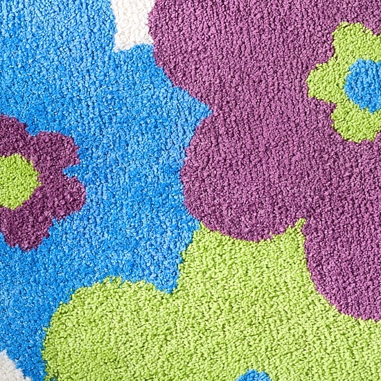 Town And Country Blossom Purple Bath Rug