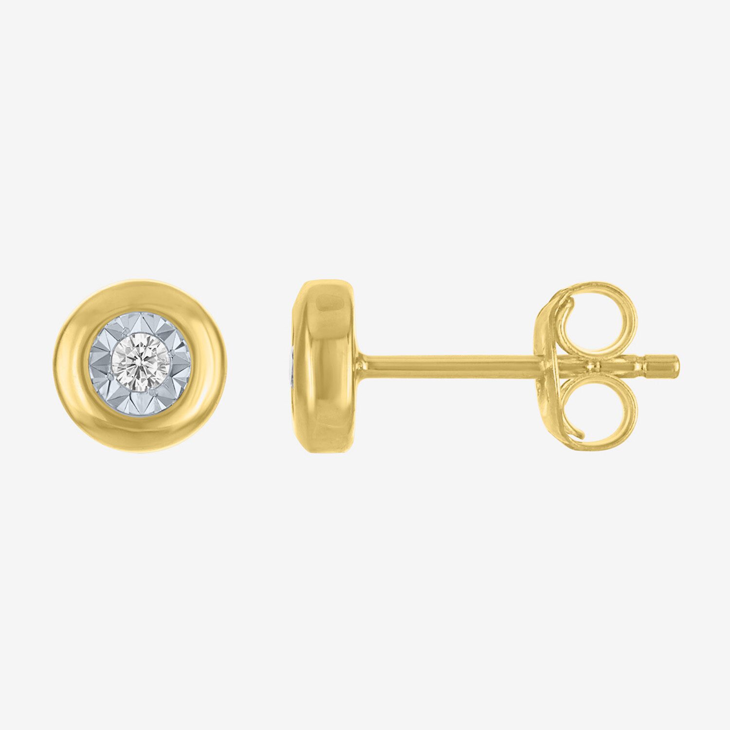 Yes, Please! (G-H, Si2-I1) Womens 1/10 CT. T.W. Lab Grown White Diamond 14K Gold Over Silver 2-pc. Jewelry Set