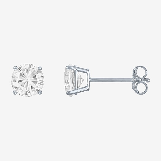 Yes, Please! Womens Lab Created White Sapphire Sterling Silver 4 Pair Jewelry Set