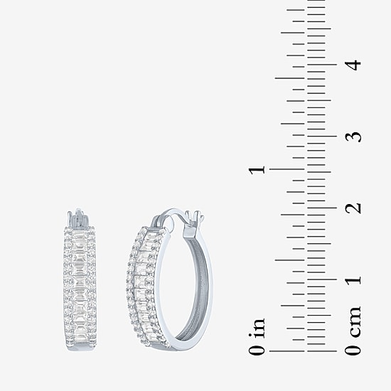 Yes, Please! Womens Lab Created White Sapphire Sterling Silver 2 Pair Jewelry Set