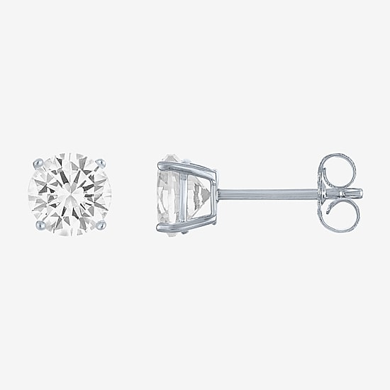 Yes, Please! Womens Lab Created White Sapphire Sterling Silver 3 Pair Jewelry Set