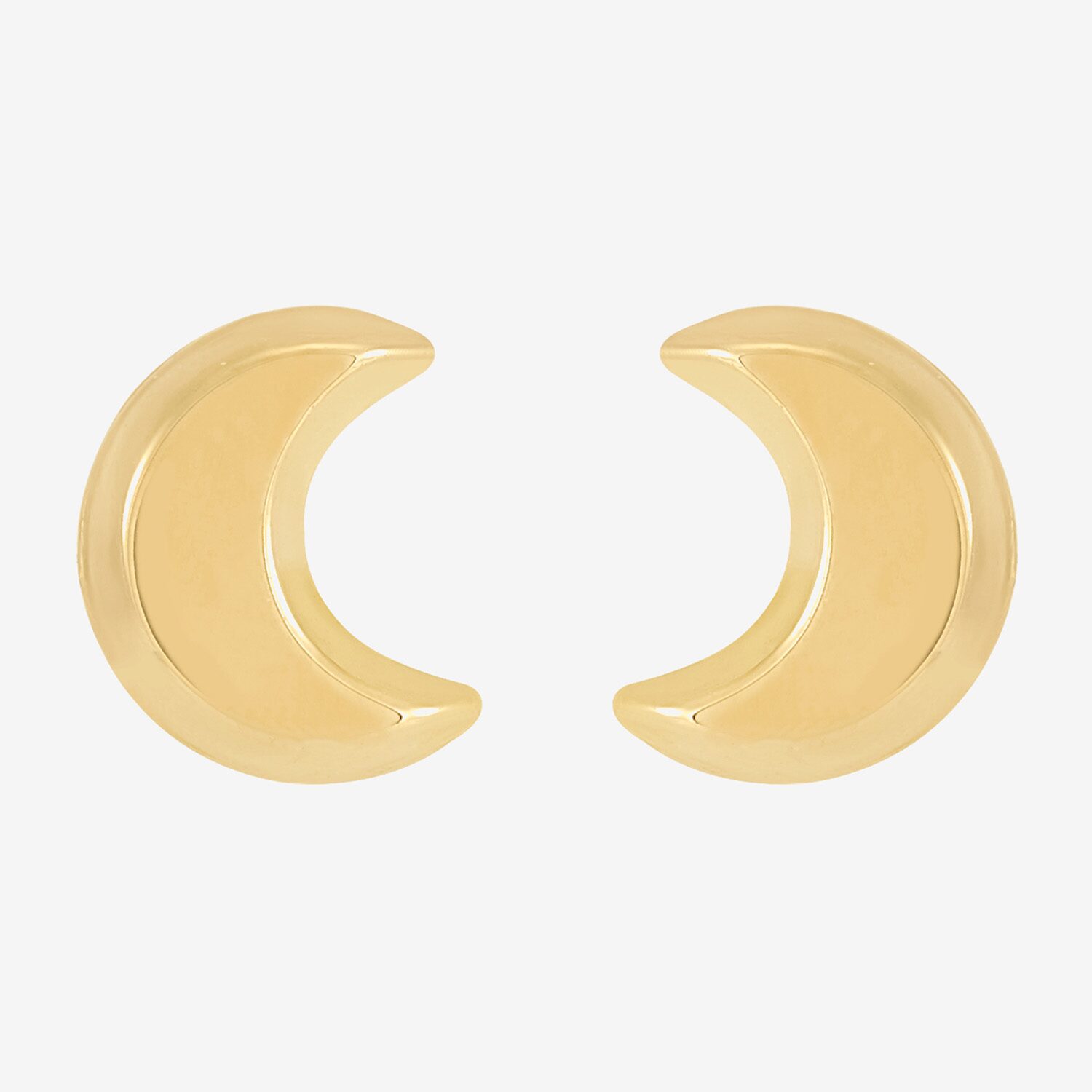 Limited Quantities! Kids 14K Gold 6.5mm Moon Stud Earrings