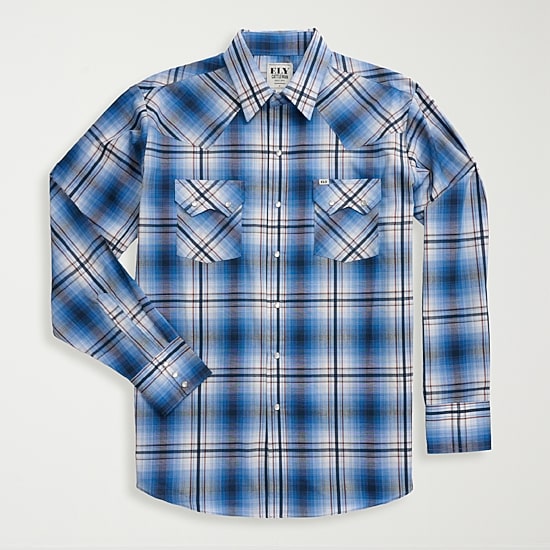 Ely Cattleman Mens Long Sleeve Western Shirt