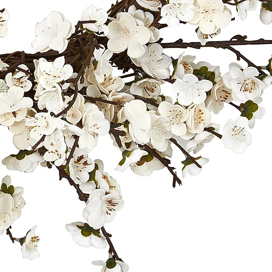 Nearly Natural 24in. Plum Blossom Wreath