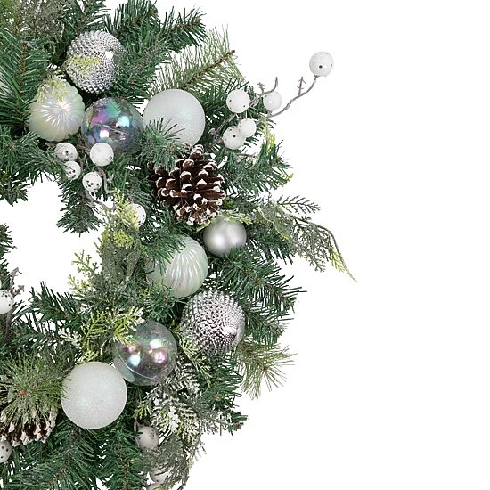 Northlight Pine Berry And Ornament Wreath