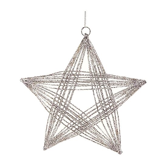 Northlight D Wire Frame Star 2-pc. Christmas Ornament