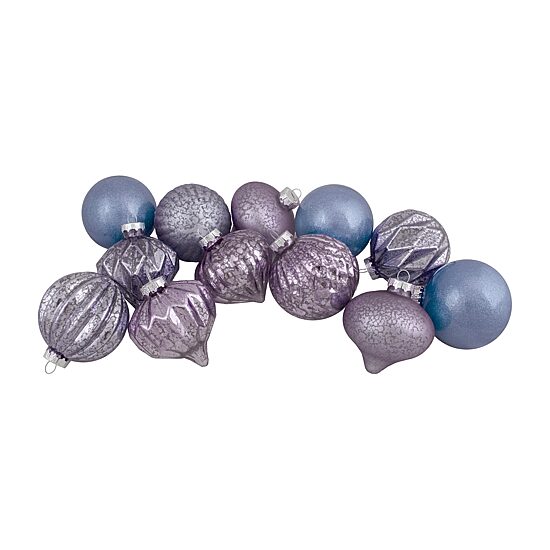Northlight Finial And Glass Ball 12-pc. Christmas Ornament