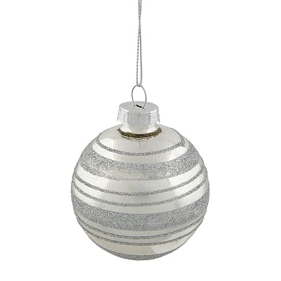 Northlight Silver Ball 4-pc. Christmas Ornament