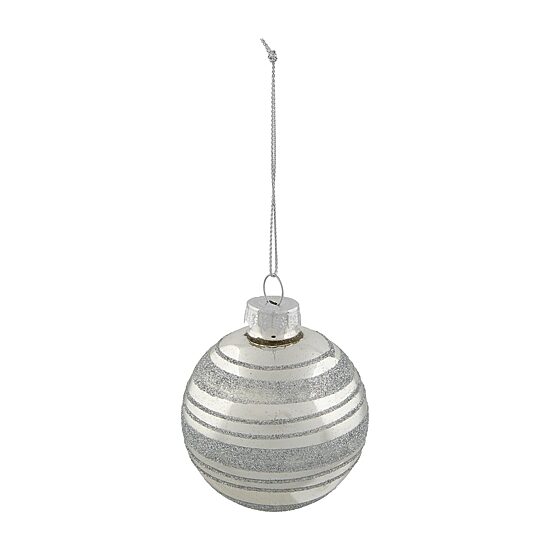 Northlight Silver Ball 4-pc. Christmas Ornament