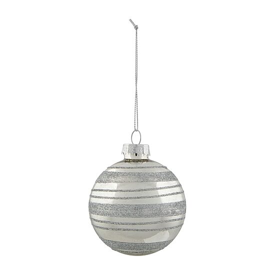 Northlight Silver Ball 4-pc. Christmas Ornament