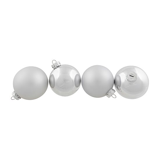 Northlight Silver And Matte Ball 6-pc. Christmas Ornament