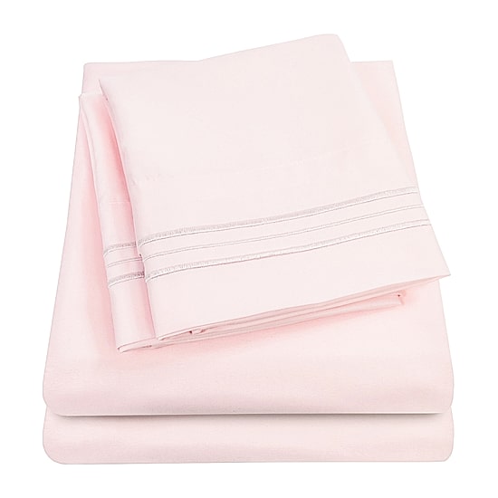 Sweet Home Collection™ 18"-24" Extra Deep Pocket, Double Brushed High End Microfiber Sheet Set