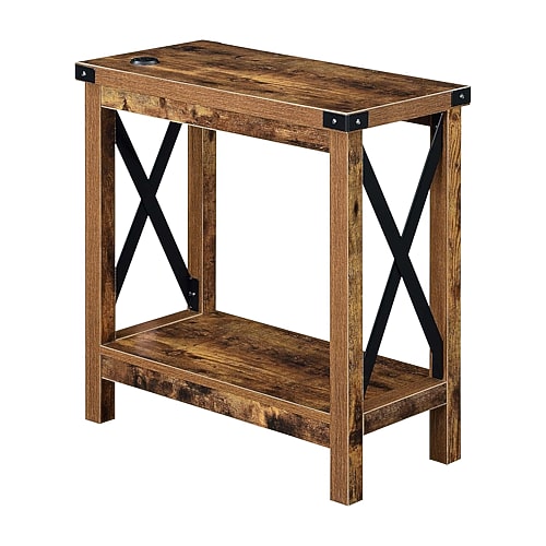 Convenience Concepts Durango Living Room Collection Chairside Table In Brown