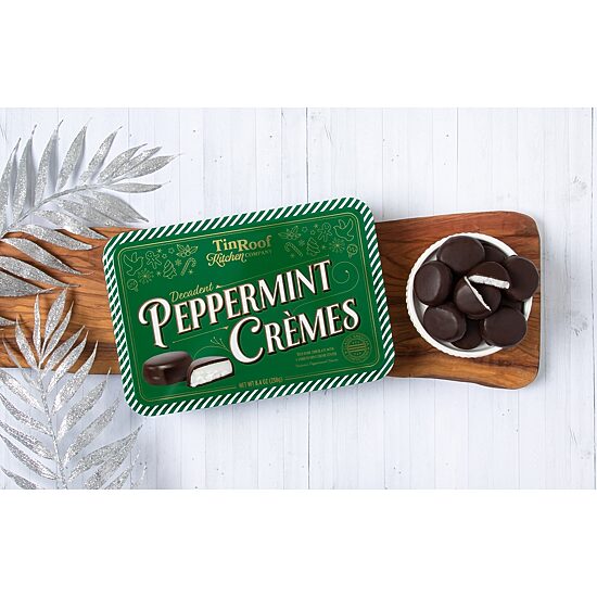 Tin Roof Kitchen Company Dark Chocolate Peppermint Cremes Tin