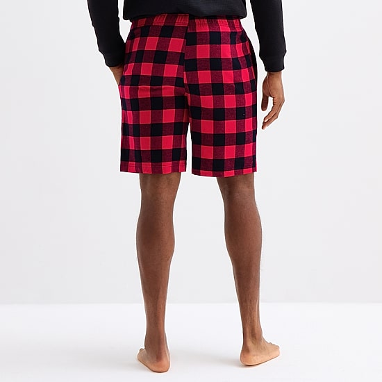 St. John's Bay Mens Flannel Pajama Shorts