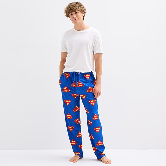 Mens Superman 1 Pair Pajama Pants