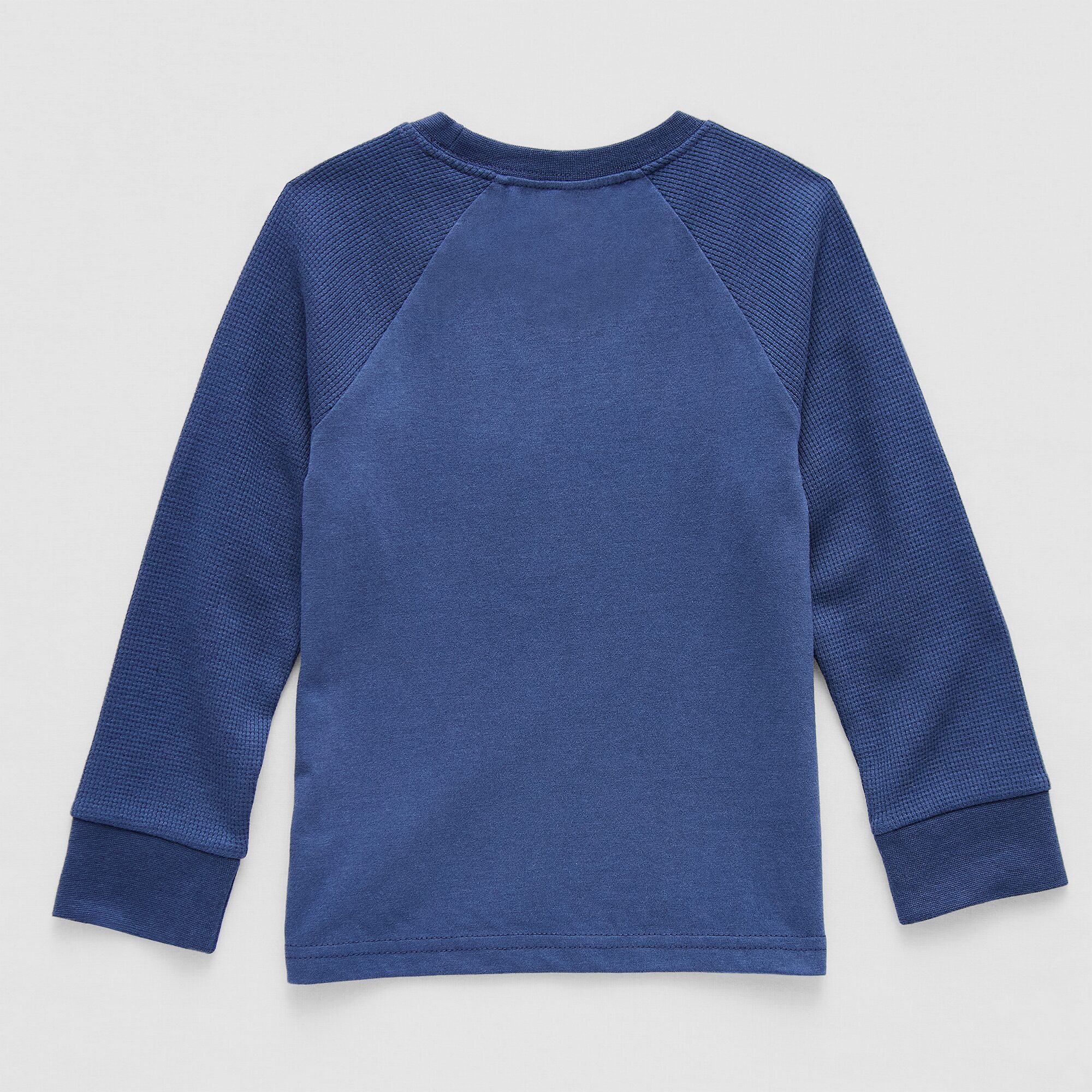 Okie Dokie Toddler & Little Boys Round Neck Waffle Long Sleeve T-Shirt