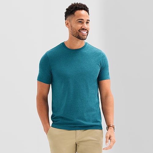 St. John's Bay Super Soft Mens Crew Neck Short Sleeve T-Shirt, Xx-large, Blue