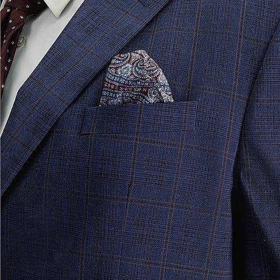 Haggar J.M. Haggar Mens Big and Tall Classic Fit Plaid Suit Jacket