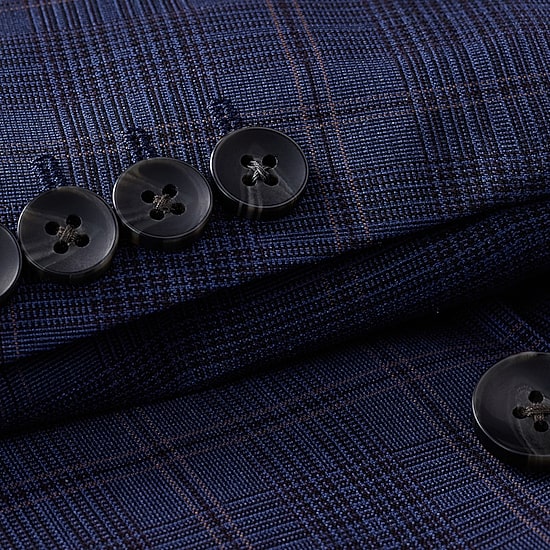 Haggar J.M. Haggar Mens Big and Tall Classic Fit Plaid Suit Jacket