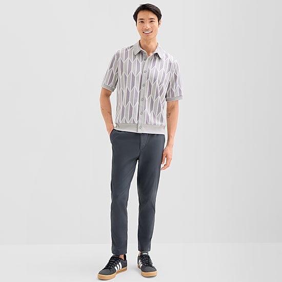 Stylus Mens Short Sleeve Regular Fit Button-Down Shirt
