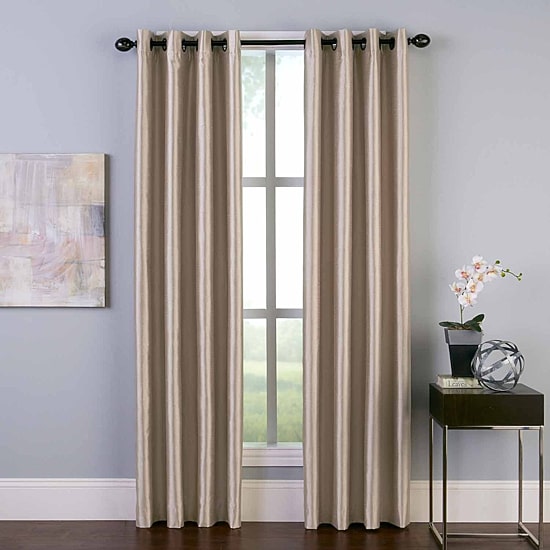 CHF Malta Grommet Top Light-Filtering Single Curtain Panel