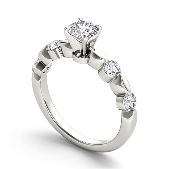 1 CT.T.W. Natural Round Diamond 14K Gold