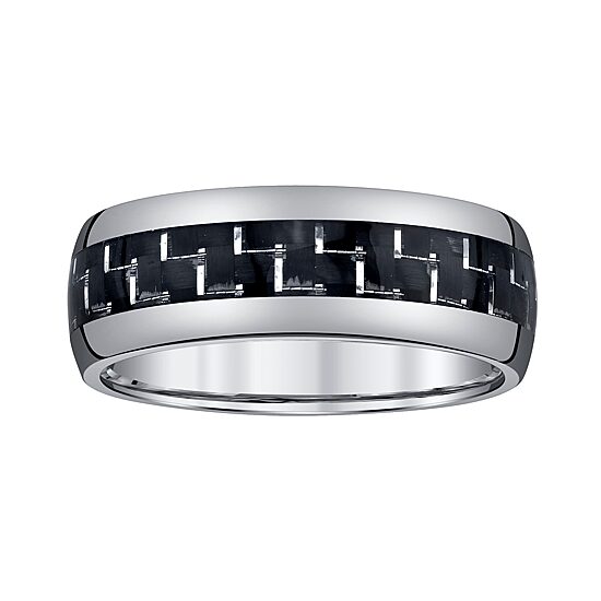Mens 8MM Tungsten Wedding Band