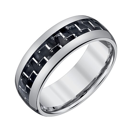 Mens 8MM Tungsten Wedding Band