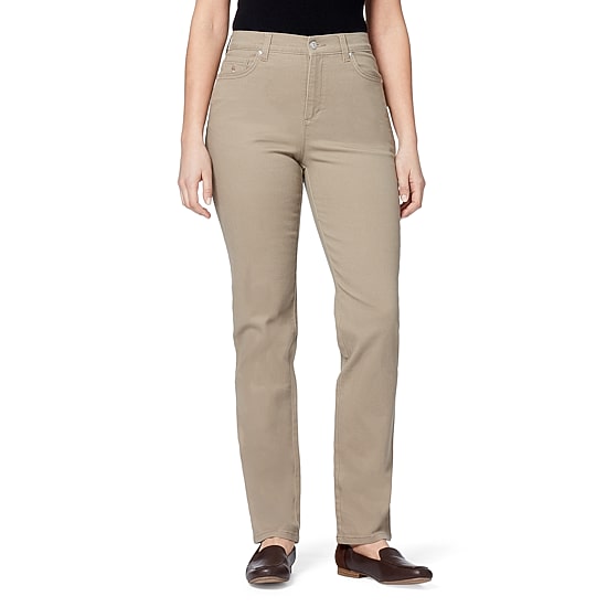 Gloria Vanderbilt Amanda Womens High Rise Stretch Fabric Tapered Leg Jean