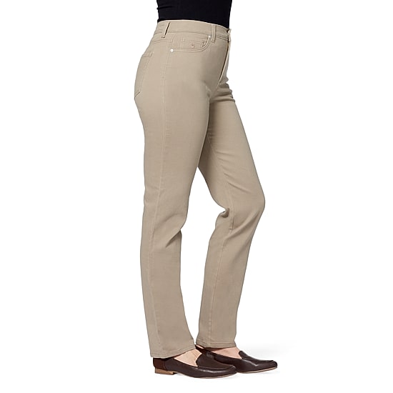 Gloria Vanderbilt Amanda Womens High Rise Stretch Fabric Tapered Leg Jean