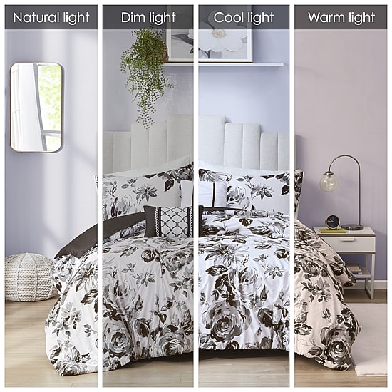Intelligent Design Renee Floral Comforter Set with decorative pillows