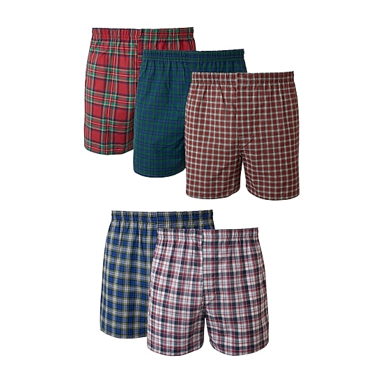 Hanes Fresh Iq Comfortflex\N Bonus Pack Mens 5 Pack Boxers J838t5