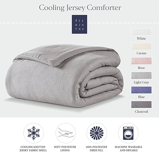 Ella Jayne Cooling Jersey Down-Alternative Comforter