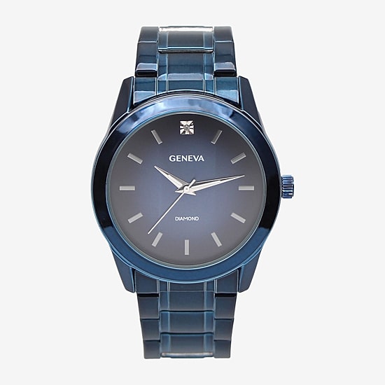 Geneva Mens Blue Strap Watch Mac8166jc