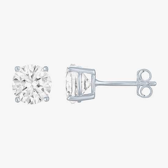 YES PLEASE! 2.5 CT.T.W. Lab-Created White Sapphire Stud Earrings in Sterling Silver