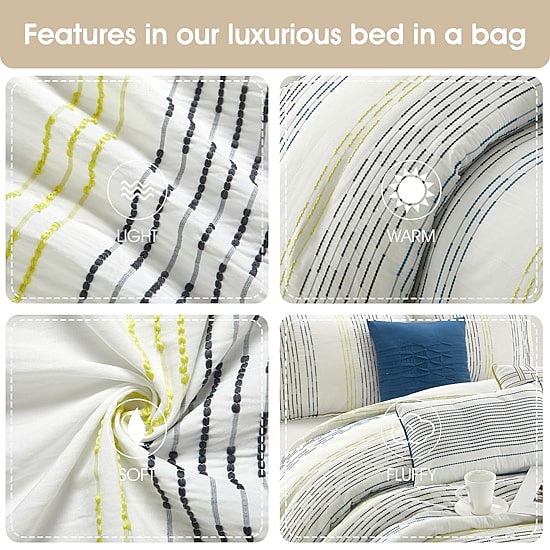 Stratford Park Hamish 7pc Lightweight Comforter Set