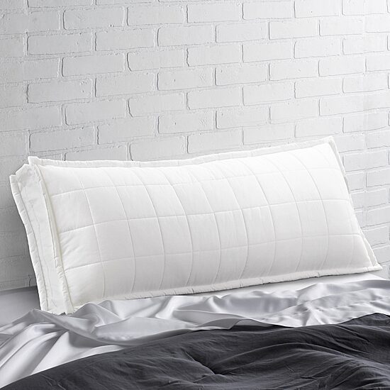 Ella Jayne Luxury Plush Turtle Top Gusseted Body Pillow with Down Alternative Poly Gel Fiber Fill
