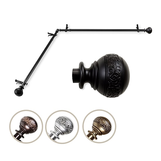 Rod Desyne Naomi Corner 13/16 IN Adjustable Curtain Rod