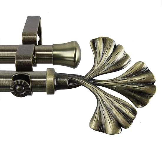 Rod Desyne Fortune 13/16" Adjustable Double Curtain Rod