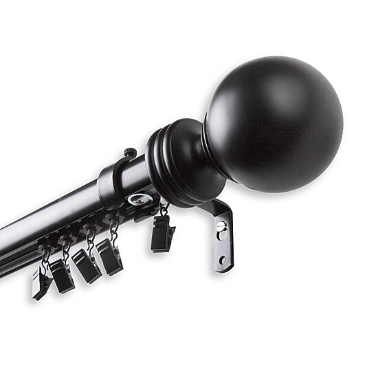Rod Desyne Sphere Cordless Traverse Adjustable Curtain Rod