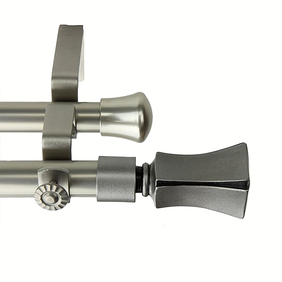 Rod Desyne Fort 13/16" Adjustable Double Curtain Rod